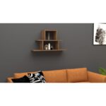 Ραφιέρα Nell καρυδί μελαμίνη 80x19 6x44 6εκ ed10948 - Image 4