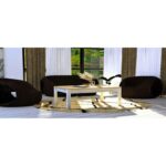 Τραπεζάκι σαλονιού Layla 80x35x50cm μελαμίνη ed10962