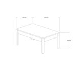 Τραπεζάκι σαλονιού Layla 80x35x50cm μελαμίνη ed10962 - Image 2