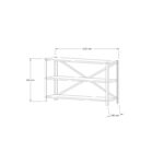 Βιβλιοθήκη Derby Sapphire μελαμίνη 103x29 5x60εκ ed10978 - Image 2