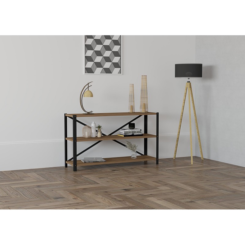 10979_0-800x800 Βιβλιοθήκη Derby καρυδί μελαμίνη 103x29 5x60εκ ed10979 - Image 1