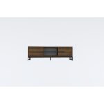 Έπιπλο τηλεόρασης Shape καρυδί 160x40x50cm ed10999 - Image 3