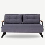 Comfort διθέσιος καναπές κρεβάτι γκρι ύφασμα 133x78cm ed109 - Image 5