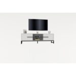 Έπιπλο τηλεόρασης Shape λευκό 160x40x50cm ed11000 - Image 4