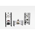 Έπιπλο τηλεόρασης Esotico μέταλλο μελαμίνη 120x32x58 5cm ed11015 - Image 4