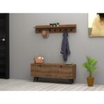 Έπιπλο εισόδου Rupa καρυδί μελαμίνη 113x35x48 5εκ ed1108