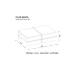 Τραπέζι σαλονιού Plus άσπρο καρυδί μελαμίνη 90x60x35εκ ed1121 - Image 2