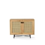 Μπουφές Tarsus δρυς μέταλλο μαύρο μελαμίνη 100x40x77εκ ed1126 - Image 3