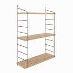 Ράφι τοίχου Armoni oak μελαμίνη 72x85x20cm ed1127 - Image 2