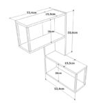 Ραφιέρα Sio atlantic pine μελαμίνη 53 4x19 5x85 2εκ ed1129 - Image 2