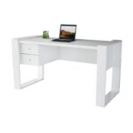 Γραφείο Signore λευκό 158 4x60x72 2cm μελαμίνη ed1130 - Image 4