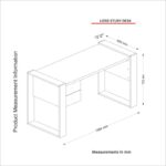 Γραφείο Signore λευκό 158 4x60x72 2cm μελαμίνη ed1130 - Image 2