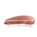 Uscire τριθέσιος καναπές Ύφασμα ροζ 255x120x85cm ed1136 - Image 4