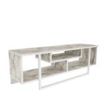 Βάση τηλεόρασης Asal 120 Ephesus White 120x35 2x40 2cm ed11620 - Image 4