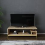 Έπιπλο tv Pritto χρυσό oak 120x44 6x37 6cm ed11636