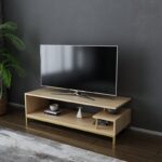 Έπιπλο tv Pritto χρυσό oak 120x44 6x37 6cm ed11636 - Image 5