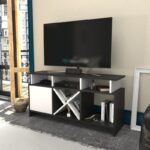 Βάση τηλεόρασης Auburn Anthracite White 120x29 9x60 6cm ed11642 - Image 5