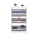 Παπουτσοθήκη Adore 75x29x128cm μελαμίνη άσπρη ed1167 - Image 5