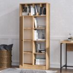 Βιβλιοθήκη Jemma δρυς μελαμίνη 60x30x170εκ ed1168 - Image 4