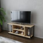 Έπιπλο tv Arina μαύρο oak 120x35x50 8cm ed11721 - Image 5