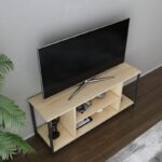 Έπιπλο tv Arina μαύρο oak 120x35x50 8cm ed11721 - Image 4