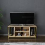 Έπιπλο tv Arina oak χρυσό 120x35x50 8cm ed11724