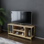 Έπιπλο tv Arina oak χρυσό 120x35x50 8cm ed11724 - Image 4