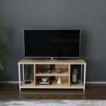 Έπιπλο tv Arina λευκό oak 120x35x50 8cm ed11728