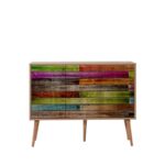 Μπουφέ Mente 2 SONOMA OAK ΜΕΛΑΜΙΝΗ 120x36xH90cm ed1172 - Image 5