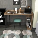 Γραφείο Volte μελαμίνη καρυδί χρώμα 121 8x59x88 3cm ed11741