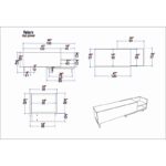 Έπιπλο τηλεόρασης Parion λευκό μαύρο καρυδί 165x35x41cm ed11774 - Image 2