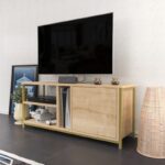 Έπιπλο tv Nuvola χρυσό Oak 120x35 3x50 8cm ed11807 - Image 5