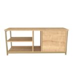 Έπιπλο tv Nuvola χρυσό Oak 120x35 3x50 8cm ed11807 - Image 3