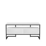 Έπιπλο τηλεόρασης Marion μαύρο λευκό 110x35x49 9cm ed11831 - Image 3