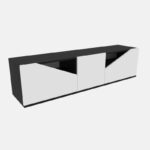 Βάση τηλεόρασης Carson Anthracite White 160x35 3x40cm ed11842 - Image 4