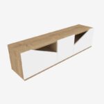 Βάση τηλεόρασης Carson Oak White 160x35 3x40cm ed11846 - Image 3