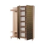 Έπιπλο εισόδου Garmanto δρυς μελαμίνη 135x36x194εκ ed1184 - Image 4