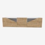 Βάση τηλεόρασης Carson White Oak 160x35 3x40cm ed11852 - Image 4