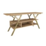 Έπιπλο τηλεόρασης Mine χρυσό oak 120x35x55cm ed11871 - Image 4