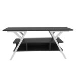 Έπιπλο τηλεόρασης Mine λευκό ανθρακί 120x35x55cm ed11874 - Image 3