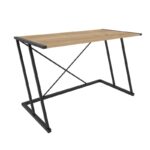 Γραφείο Adelaide μελαμίνη μαύρο oak 114x60x75cm ed11878 - Image 3