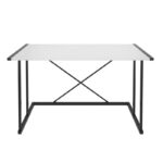 Γραφείο Adelaide μελαμίνη μαύρο λευκό 114x60x75cm ed11879 - Image 3