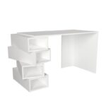 Γραφείο Maniera λευκού χρώματος 130x60x75cm ed1187 - Image 5