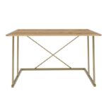 Γραφείο Adelaide μελαμίνη χρυσό oak 114x60x75cm ed11882 - Image 3