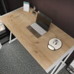 Γραφείο Adelaide μελαμίνη λευκό oak 114x60x75cm ed11887 - Image 5