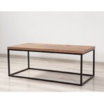 Τραπέζι σαλονιού Quantum Atlantic Pine μελαμίνη μεταλλικό πλαίσιο 95x45x34εκ ed1189