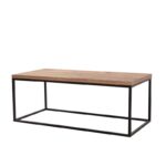 Τραπέζι σαλονιού Quantum Atlantic Pine μελαμίνη μεταλλικό πλαίσιο 95x45x34εκ ed1189 - Image 2