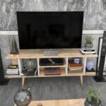 Έπιπλο τηλεόρασης Akya Sapphire λευκό 160x35x38 6cm ed11904