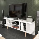 Έπιπλο τηλεόρασης Akya λευκό 160x35x38 6 ed11906 - Image 5