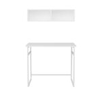 Γραφείο Cosimo λευκό χρώμα μελαμίνη 90x60x75cm ed11915 - Image 3